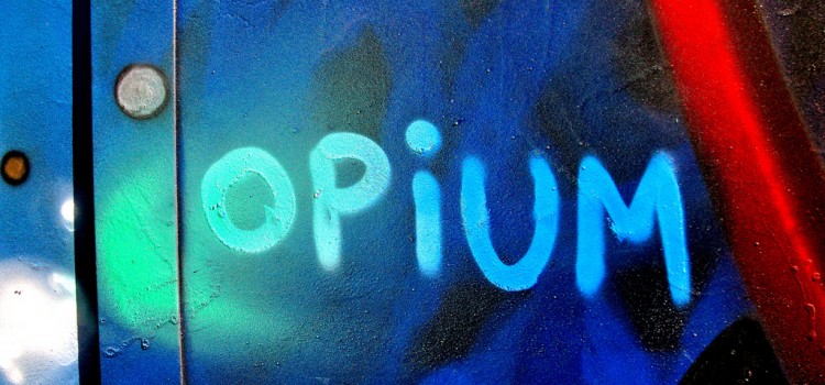 Opium Written on Wall