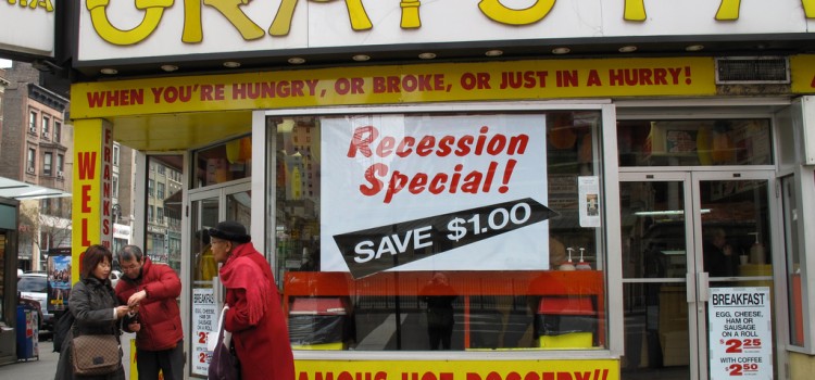 Recession Special at Gray's Papaya shop